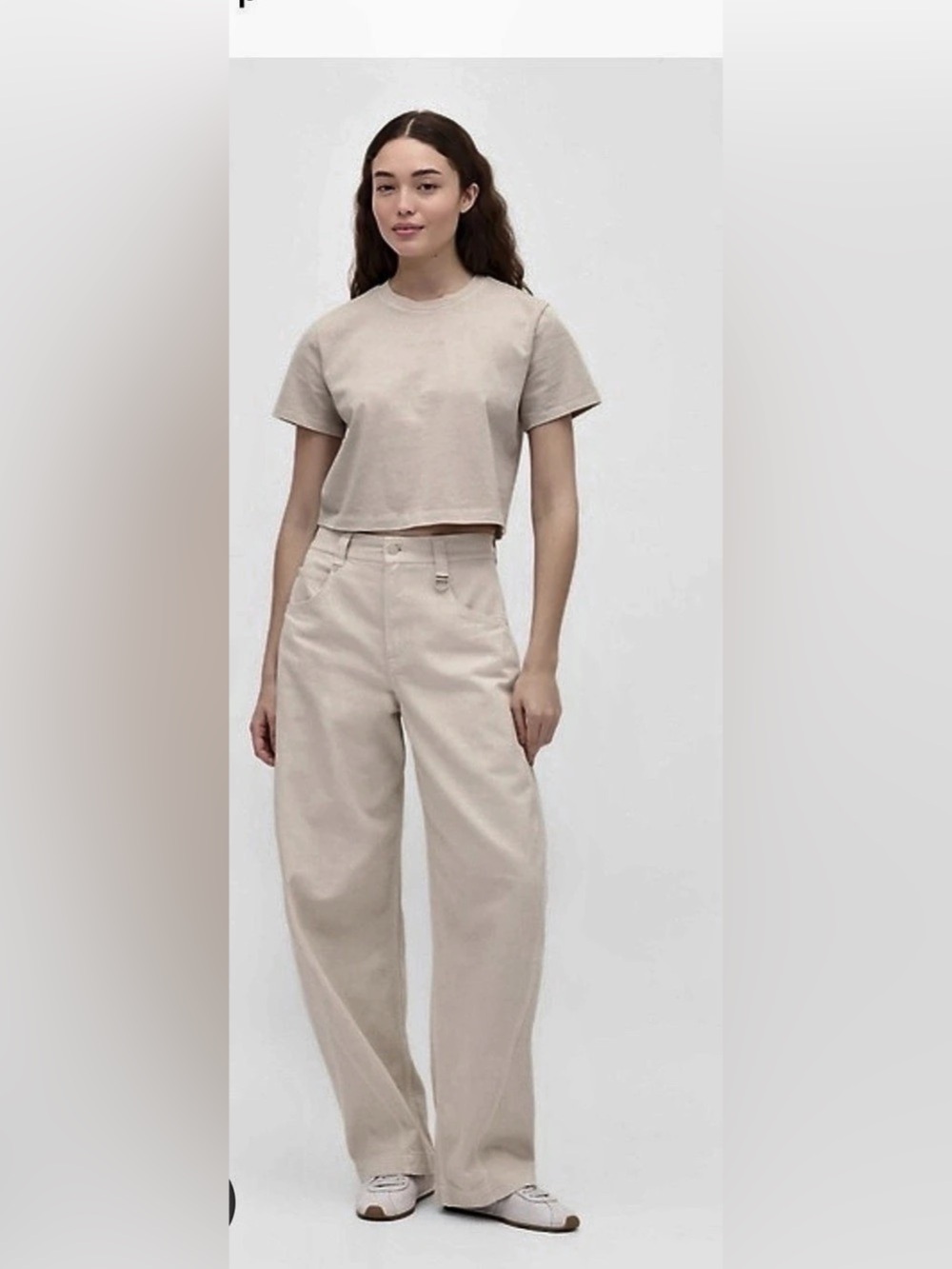 Gap Béis Barrel Wide Leg Cotton Pants  29
